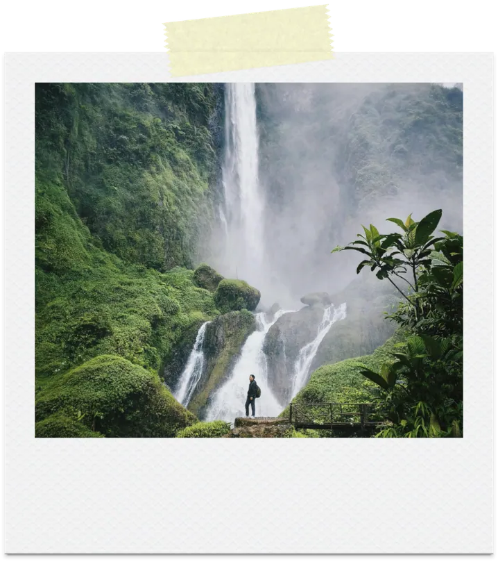 A lookout over a waterfall